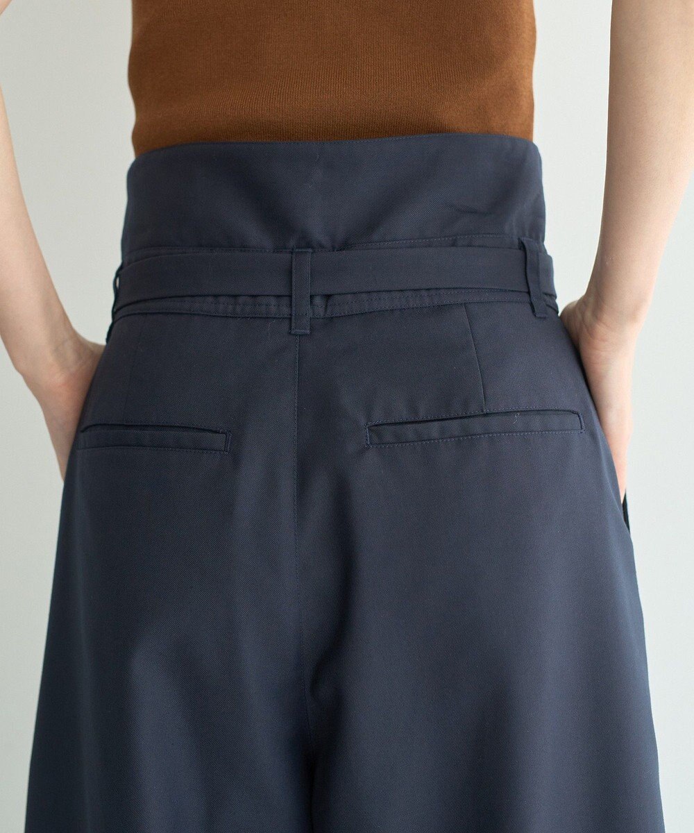 YECCA VECCA ベルト付き2wayタックワイドパンツ 