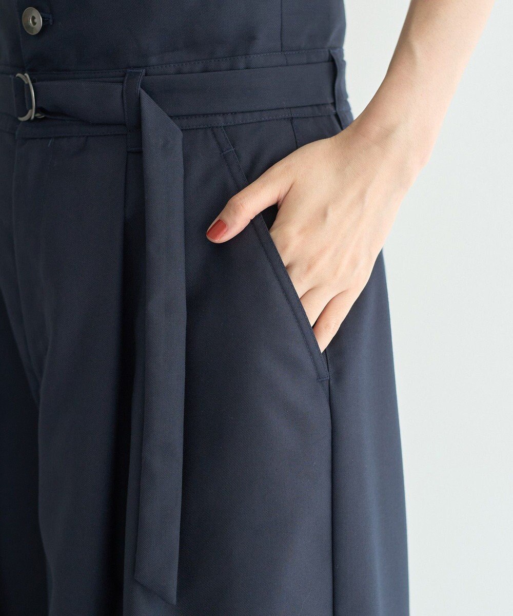 YECCA VECCA ベルト付き2wayタックワイドパンツ 