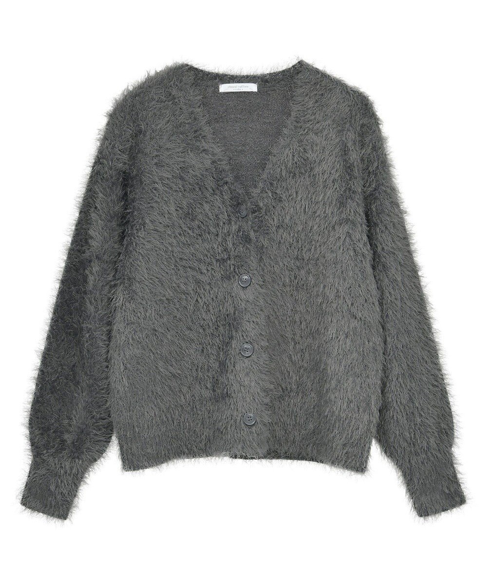 Green Parks シャギーＶネックカーディガン 