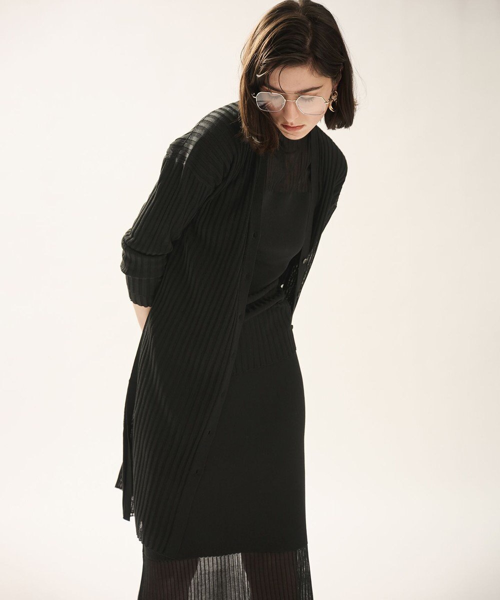 uncrave シアーニット コンビトップス 