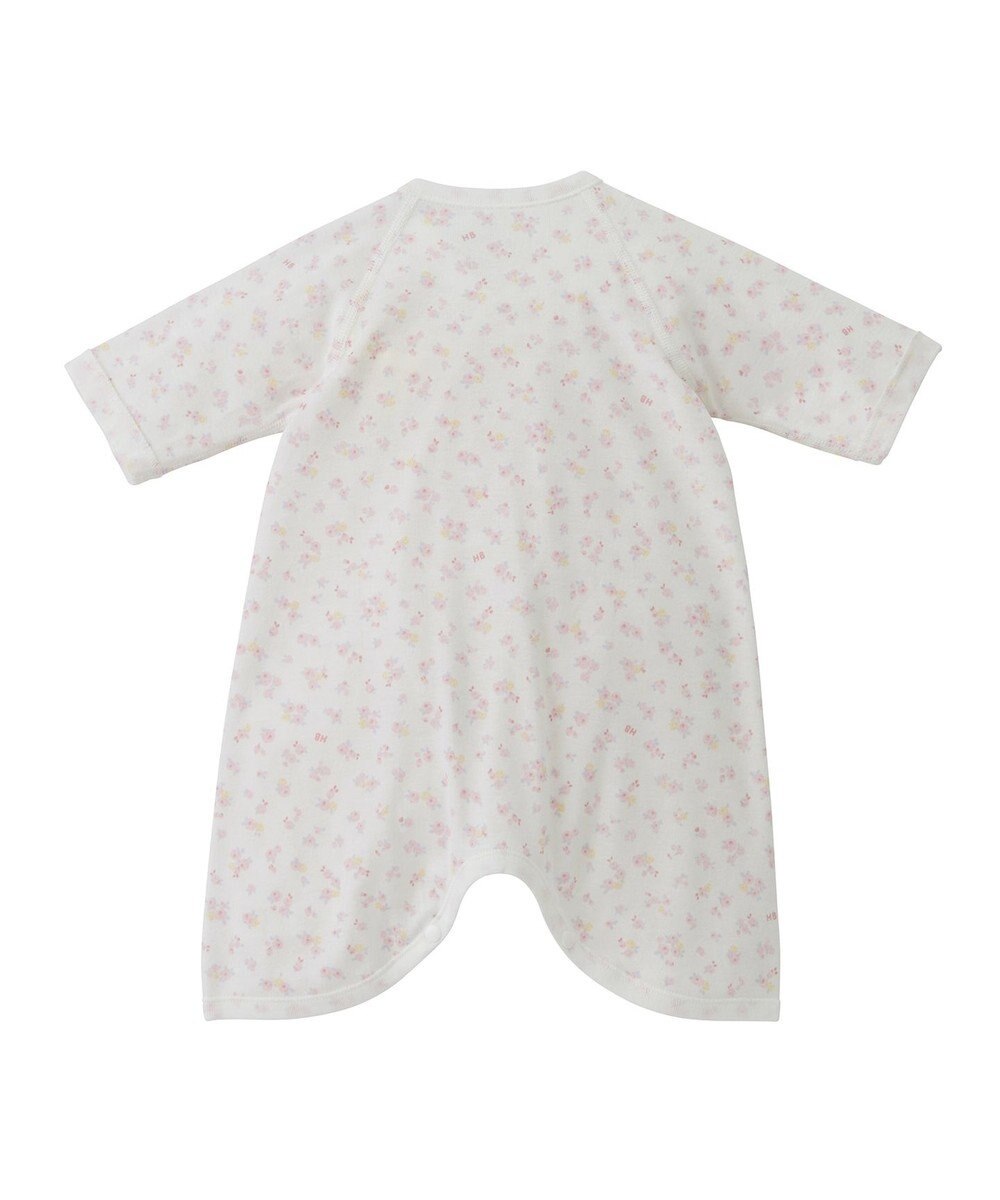 MIKI HOUSE HOT BISCUITS 【50-60cm】 フライス コンビ肌着 プリント柄 