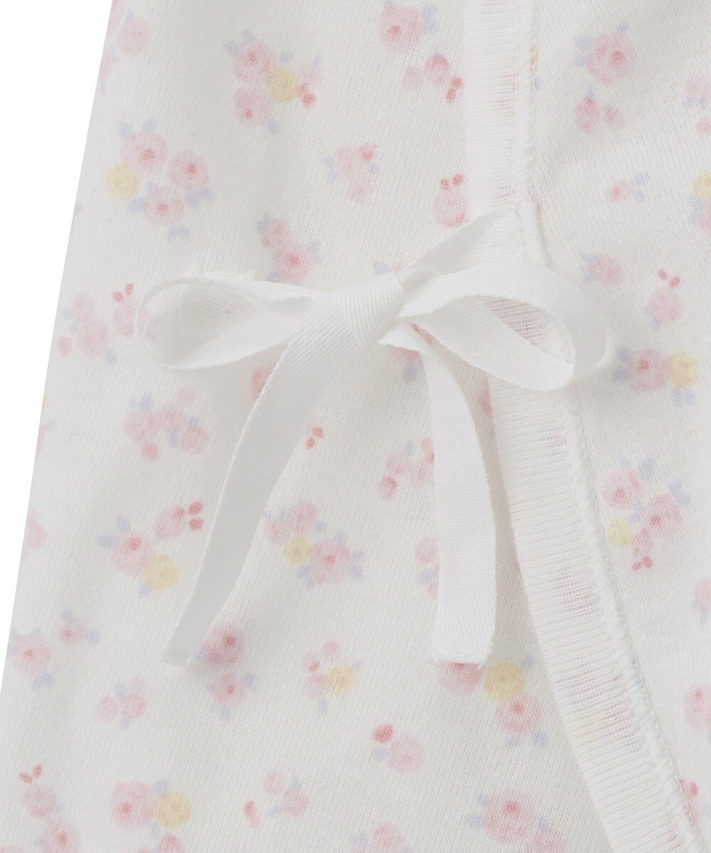 MIKI HOUSE HOT BISCUITS 【50-60cm】 フライス コンビ肌着 プリント柄 