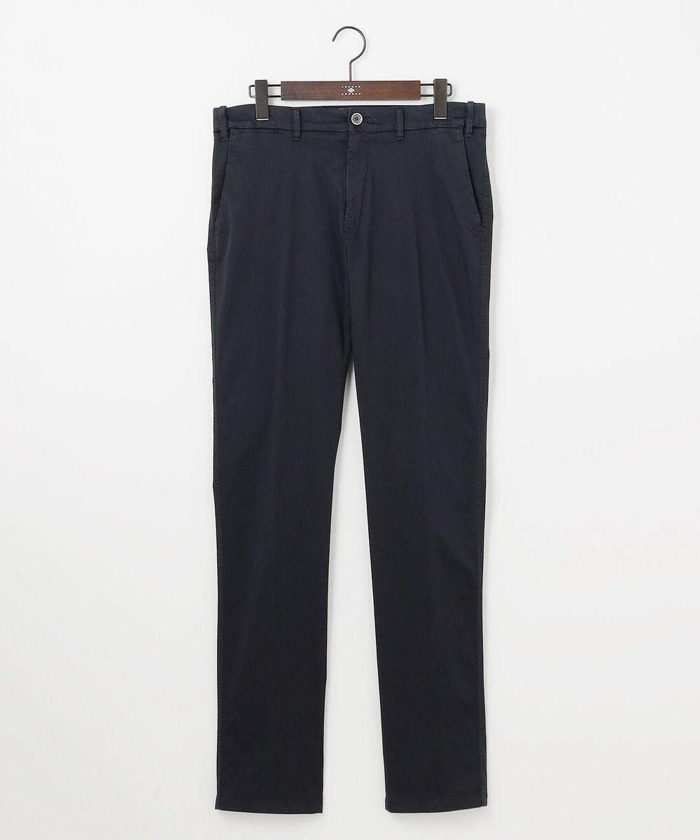 JOSEPH ABBOUD 【イタリア素材/ウエストも伸びる】ハイパワーサテンストレッチパンツ 