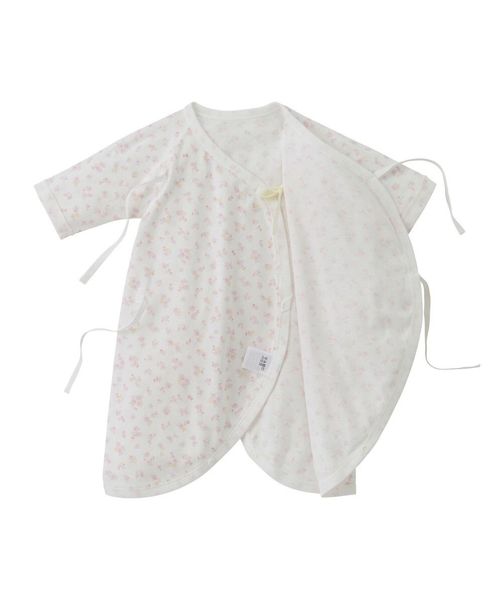 MIKI HOUSE HOT BISCUITS 【50-60cm】 フライス コンビ肌着 プリント柄 