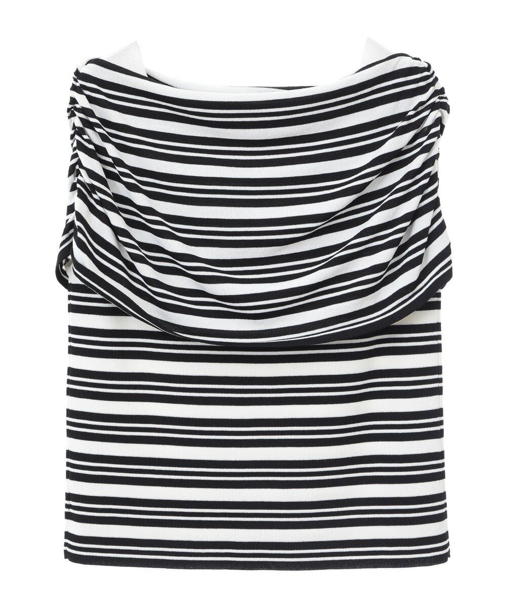 YECCA VECCA シャーリングオフショルニット 