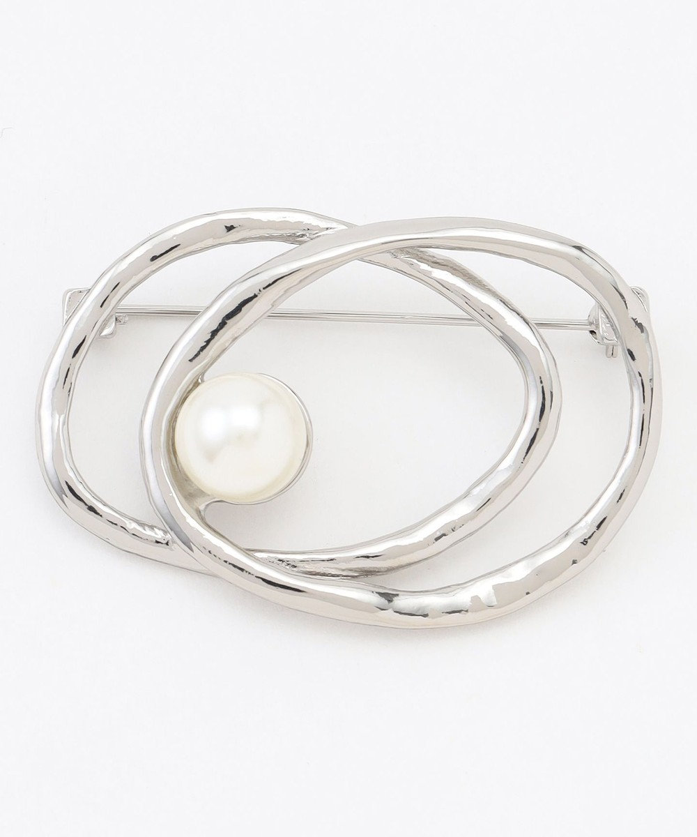 ANY ダブルサークルブローチ 