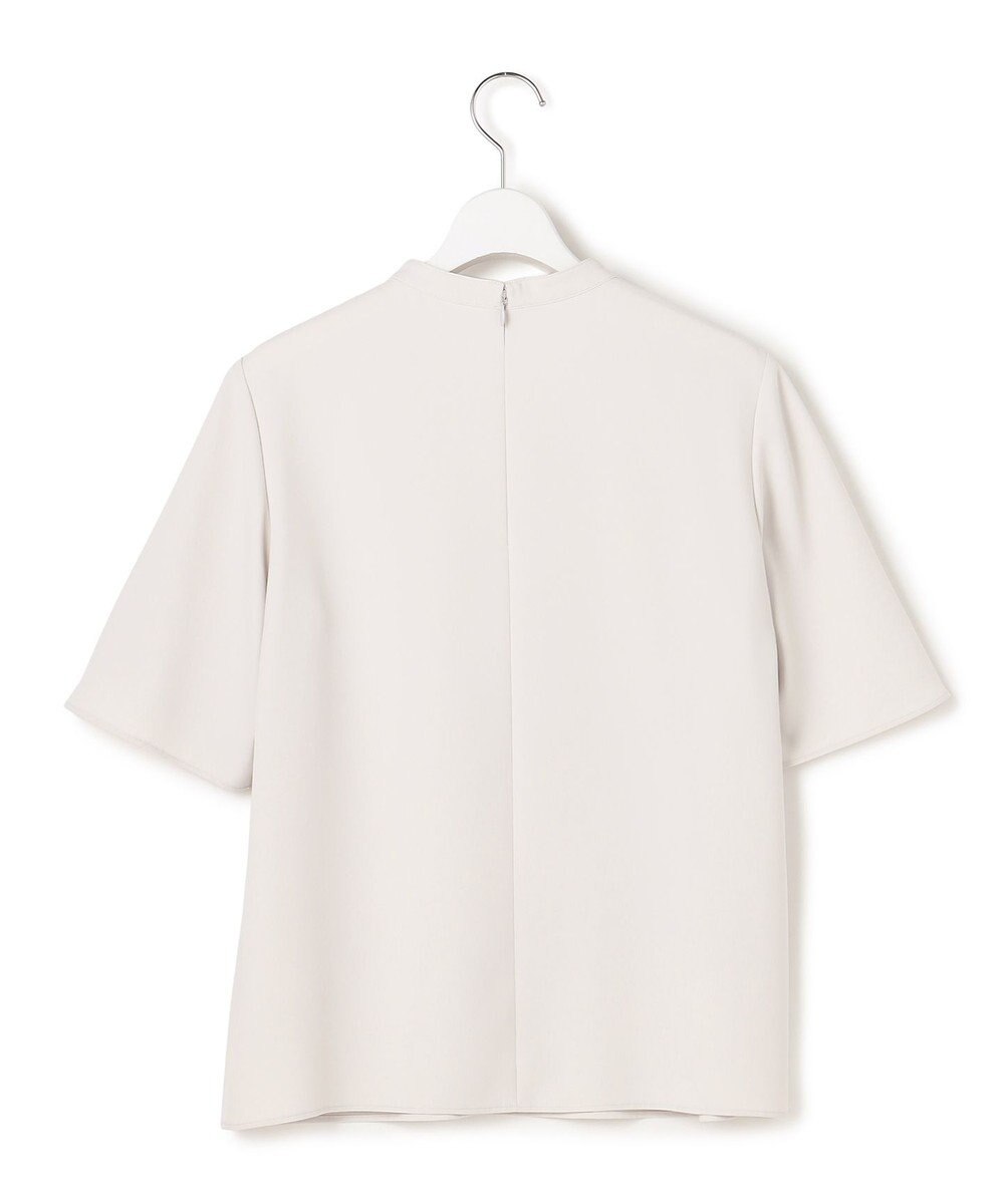 ICB L ストレッチジョーゼット ラッフルディテールブラウス 