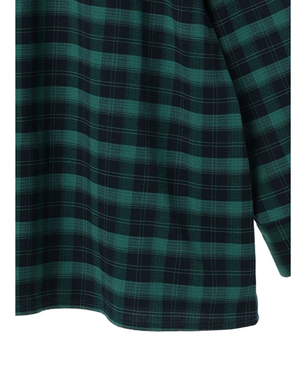 Green Parks ＥＧＯＩＳＴ　チェックロゴシャツチュニック 