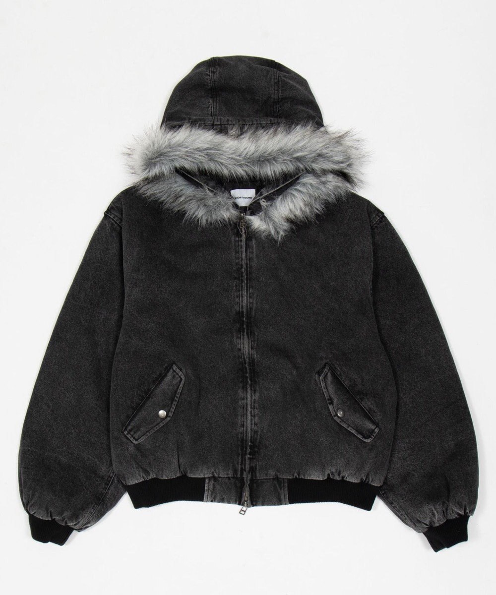 WEGO 【ユニセックス着用ITEM/MLサイズ展開】フェイクファーフードブルゾン 