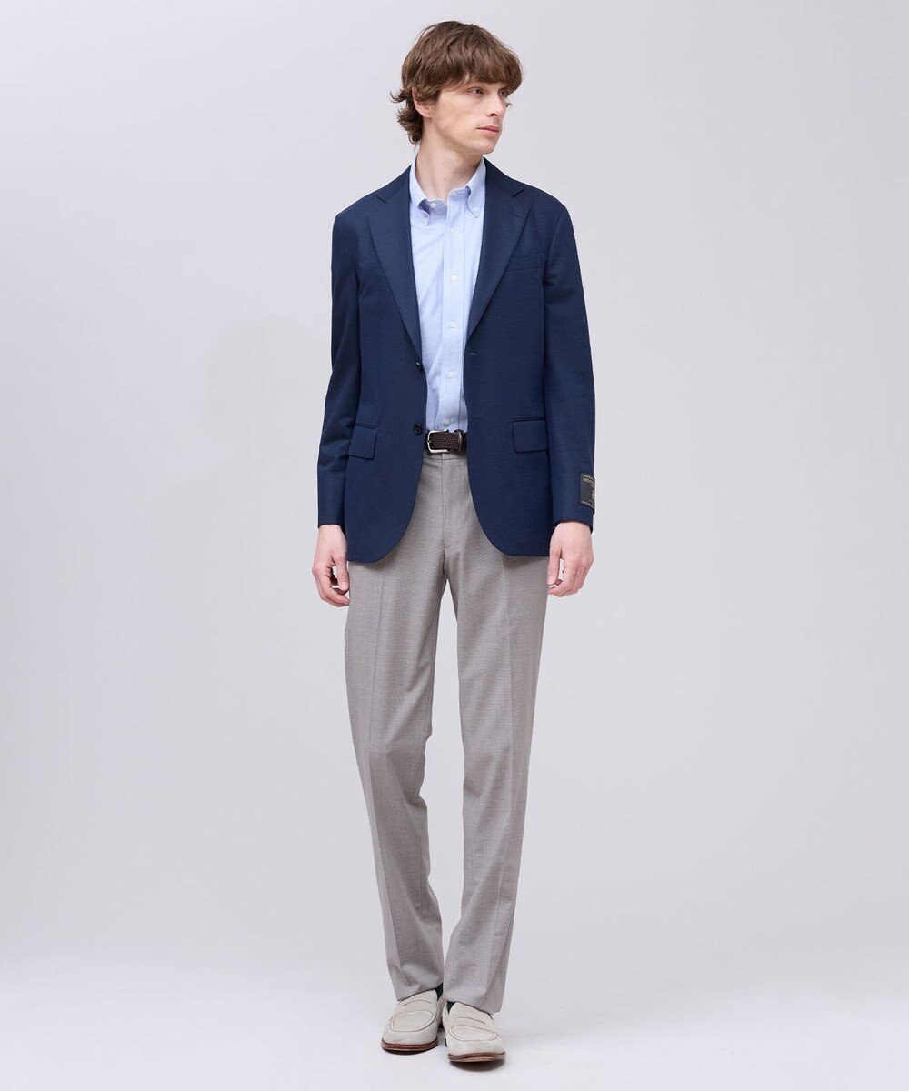 J.PRESS MEN 【吸水速乾 / 抗菌防臭 / 遮熱 / 防シワ】【J.PRESS OXFORD JERSEY】カノコインレイ半袖 シャツ / B.D. 