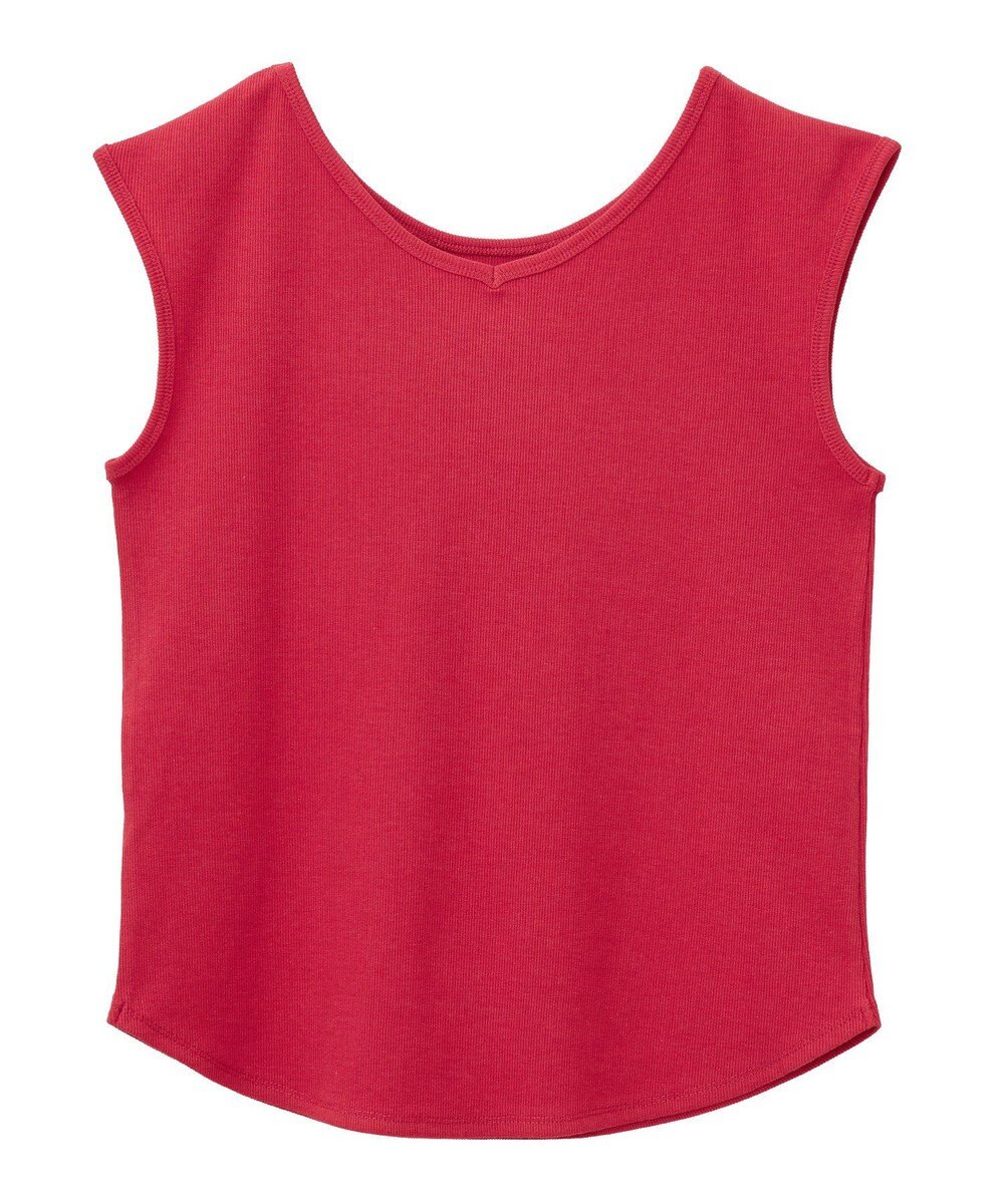 earth music&ecology 前後２ｗａｙステッチリブタンクトップ 