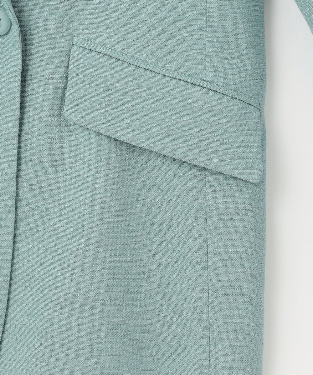 自由区 L 【ドラマ「明日はもっと いい日になる」着用】【セットアップ対応・接触冷感・洗える】リネンライクシンセティックテーラード ジャケット 