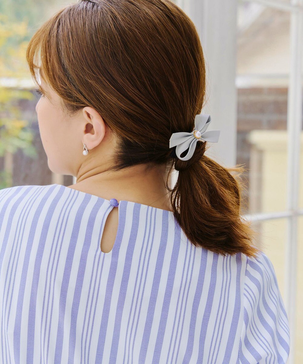 Tiaclasse L 【洗える】リボンスリーブブラウス 