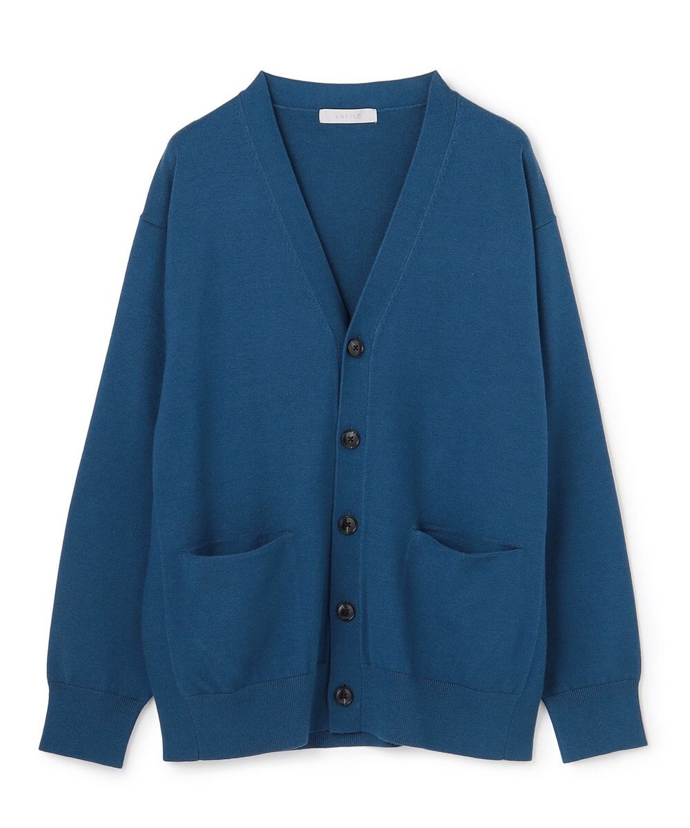 UNFILO MENS 【OCEANS YouTube 掲載/男女兼用】スムースシルキーニット カーディガン 