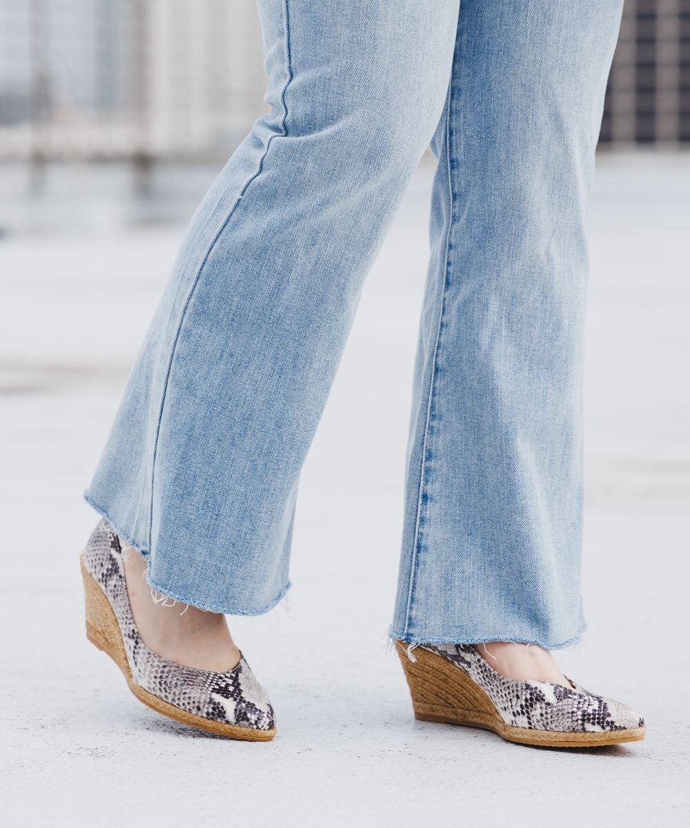 gaimo 【GAIMO/ガイモ】Vカットエスパドリーユパンプス 