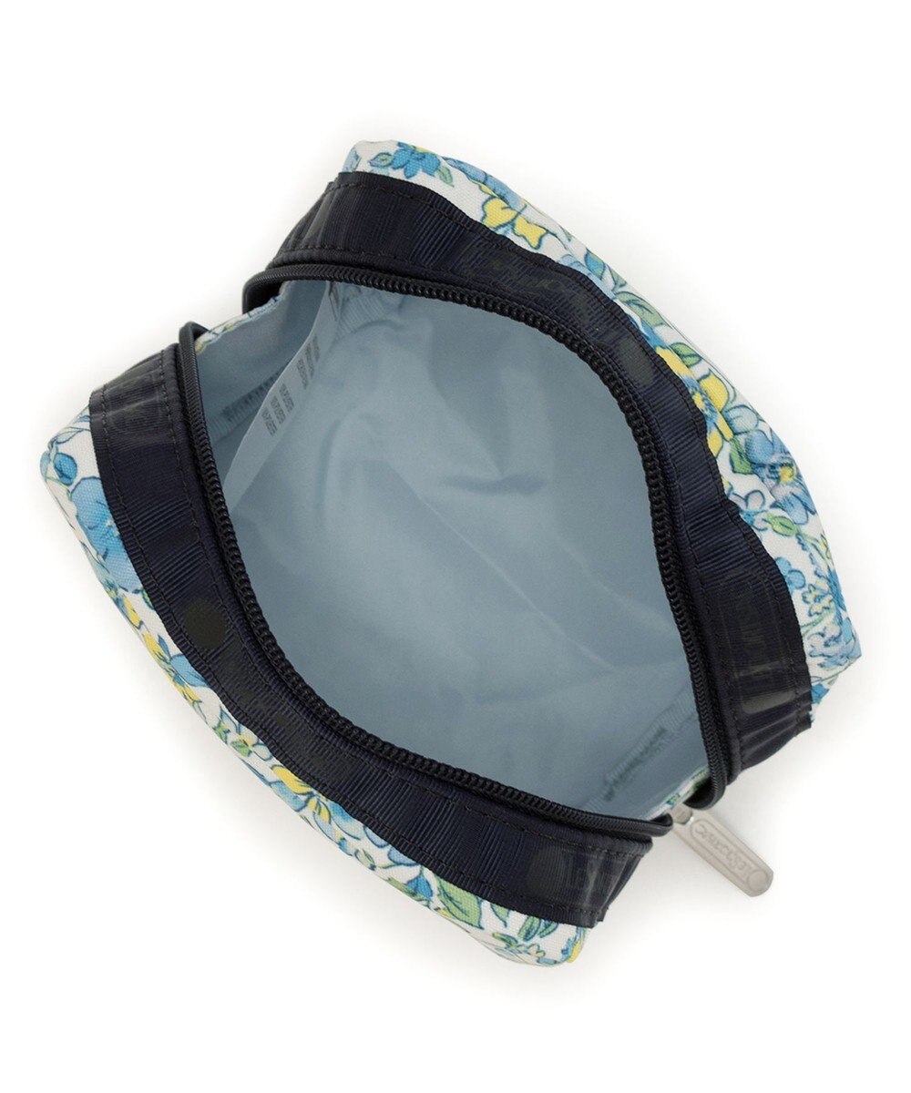 LeSportsac SQUARE COSMETIC/タペストリーフラワーブルー 