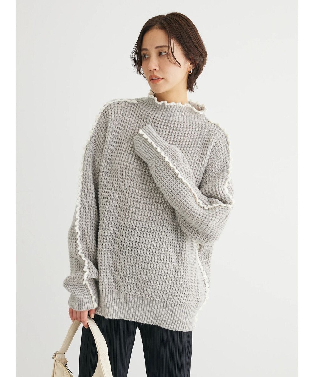 Green Parks ・Ｐｅｔｉｔ　Ｆｌｅｕｒ　ハイショクパイピングニット 