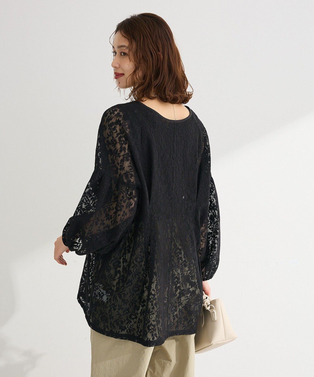 Green Parks メッシュレースタック入りプルオーバー 
