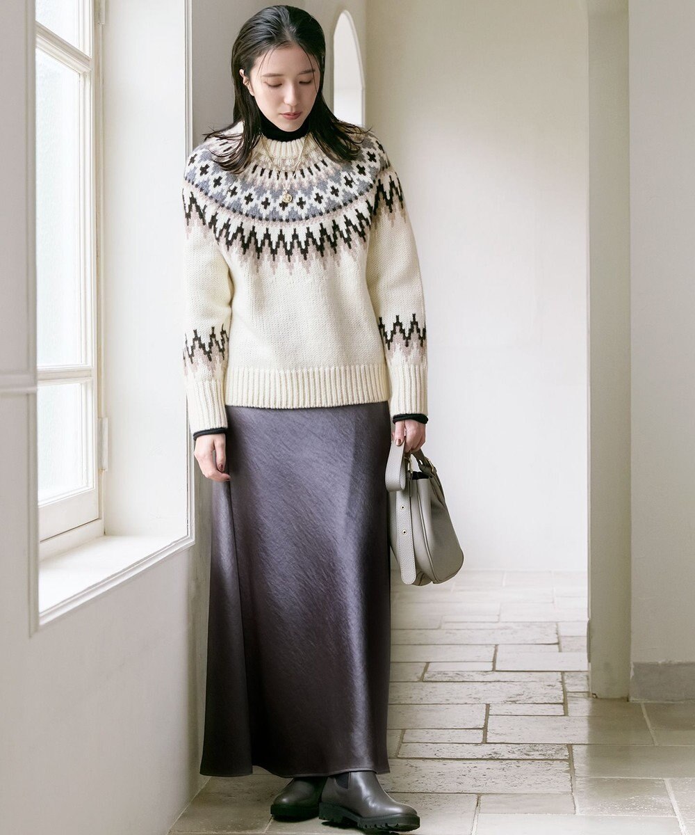 23区 S 【Oggi1月号/CLASSY.11月号掲載】スムージーコットン タートルネック ニット 