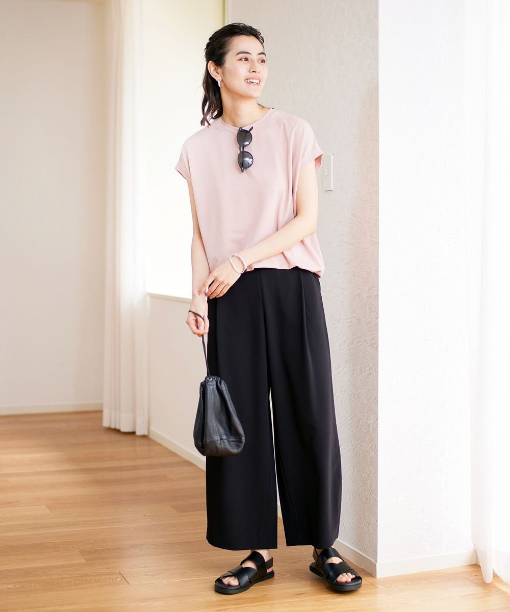 UNFILO 【Oggi 6月号掲載】BEAUTY FORM フレンチスリーブTシャツ 