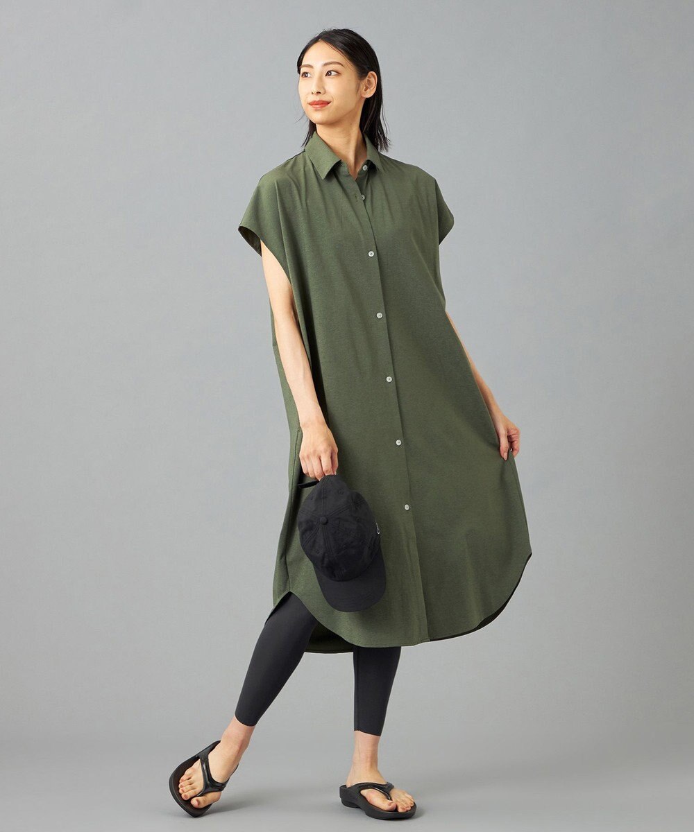 Chacott Chacott BALANCE EasyCare+ シャツワンピース 