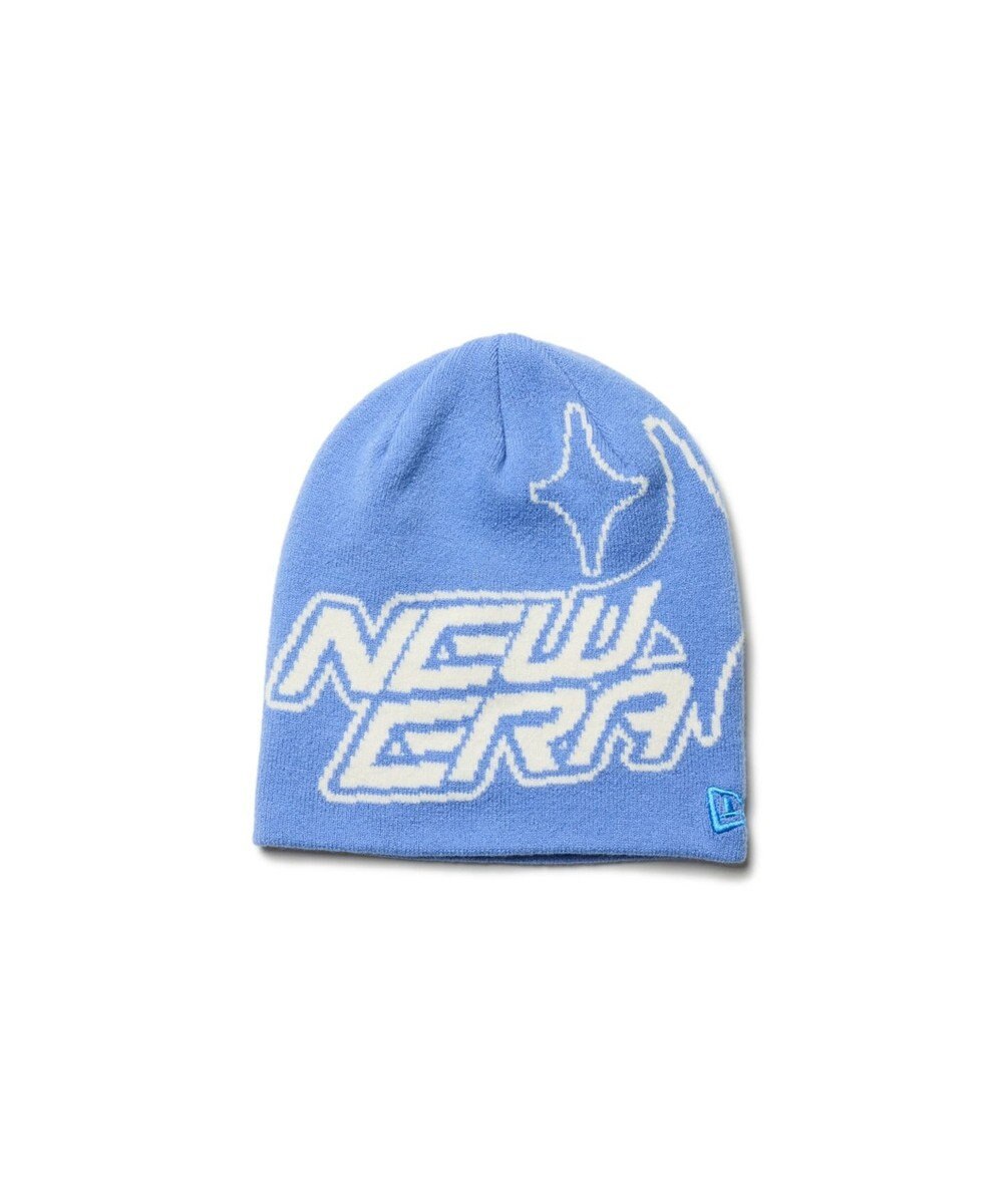 WEGO 【NEWERA/ユニセックス着用ITEM】NEWERA　BASIC　BEANIE　SPARKLE ブルー