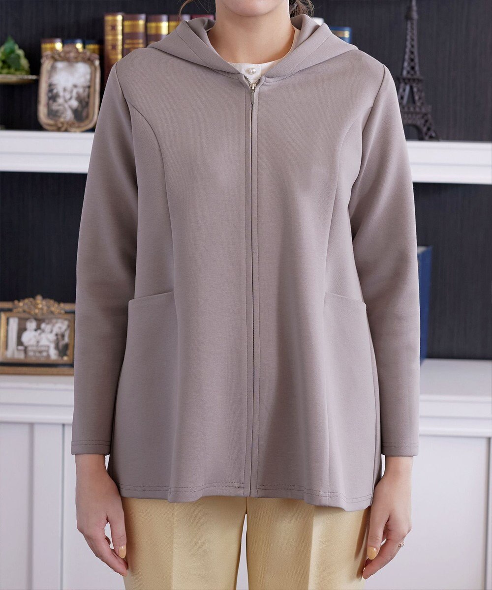 Tiaclasse L 【洗える】ソフトダンボールバックフレアフーディー 