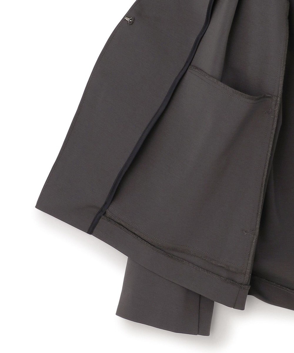 ICB L ナイロンストレッチポンチ ノーカラージャケット 