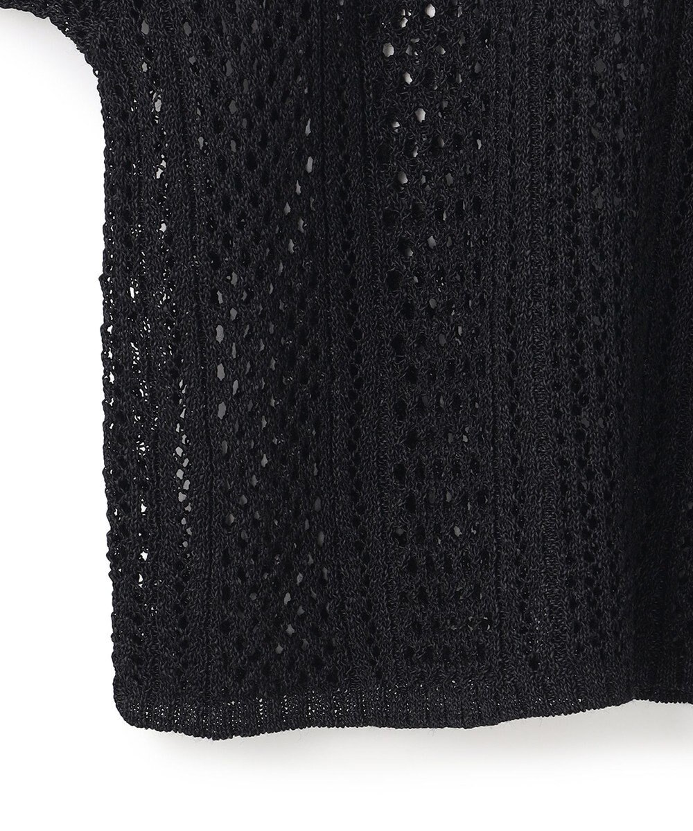 BEIGE， ATACAM / パターンメッシュ ハーフニット 