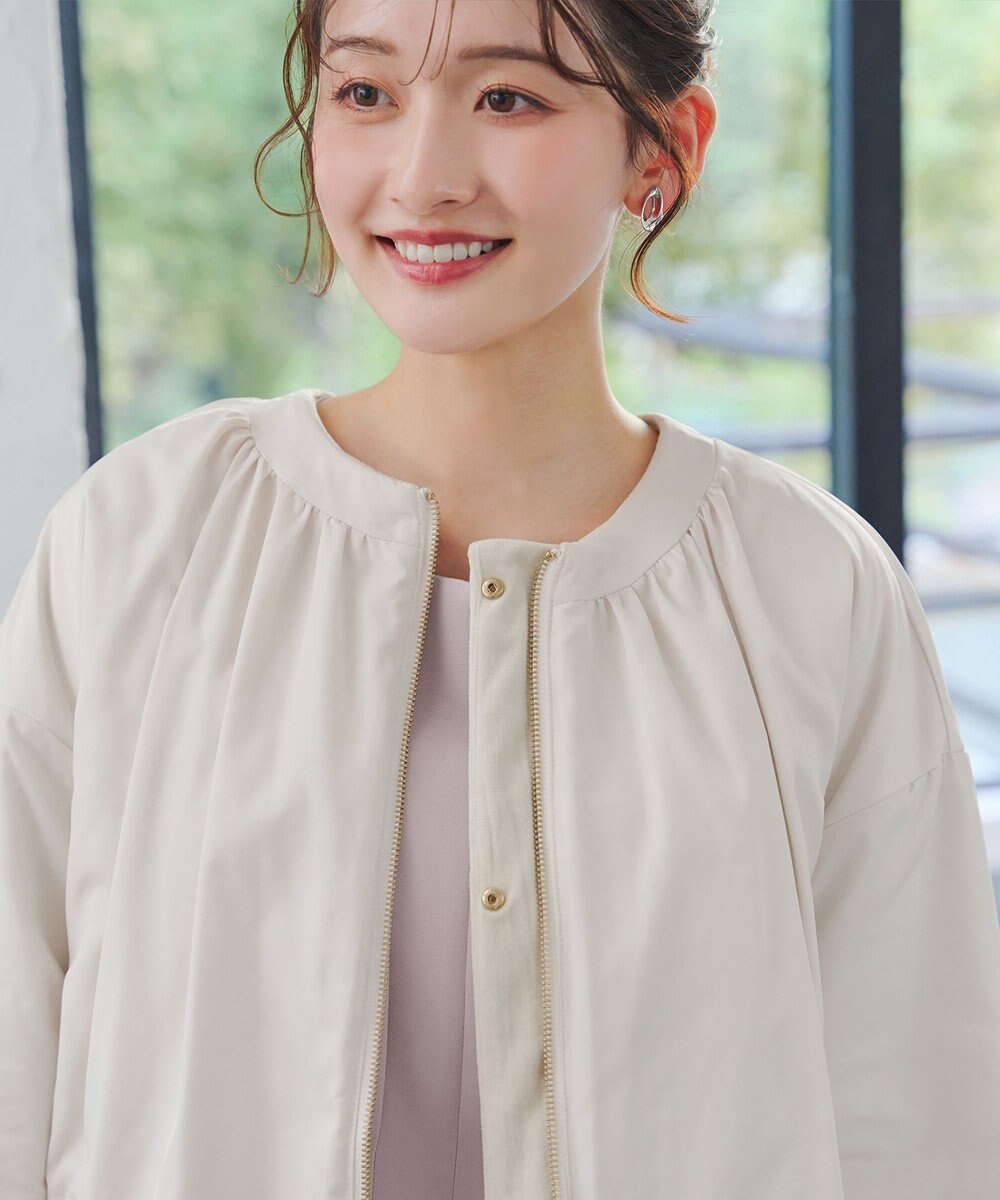 Tiaclasse 【リバーシブル】表裏2WAYベロアキルティングブルゾン 