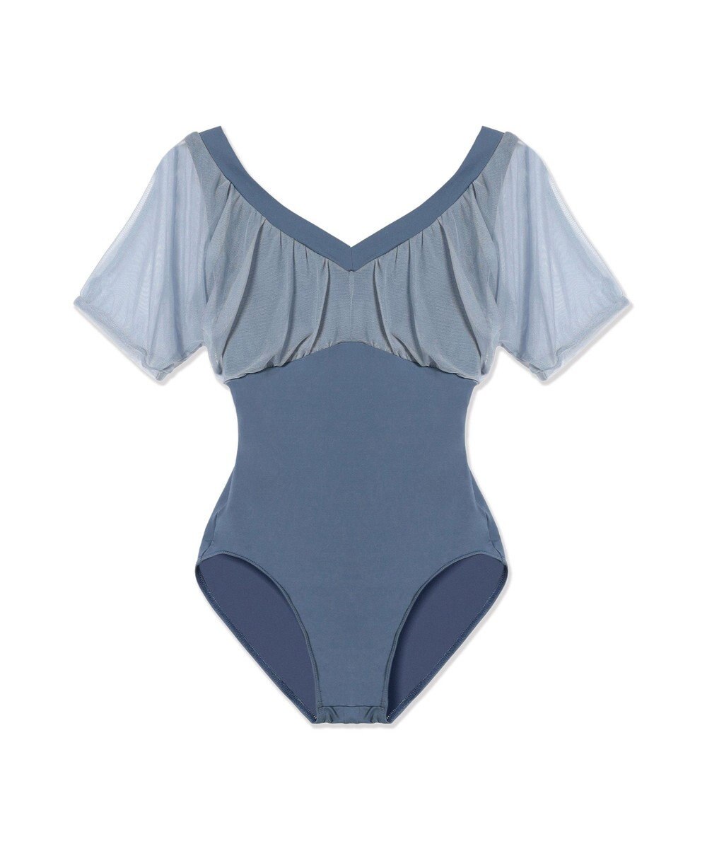 Chacott ドレープスリーブレオタード 