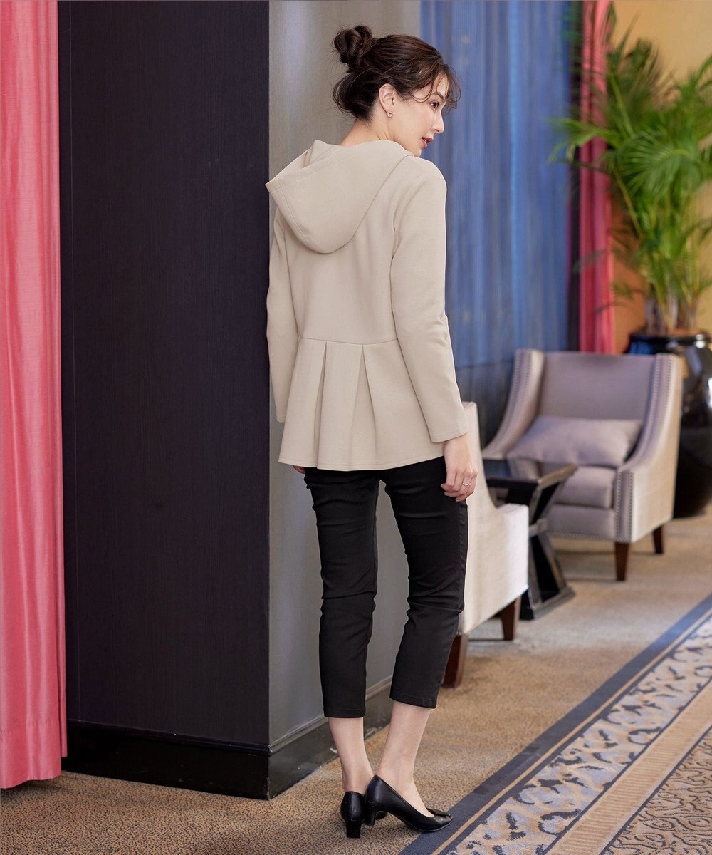 Tiaclasse L 【洗える】ソフトダンボールバックフレアフーディー 