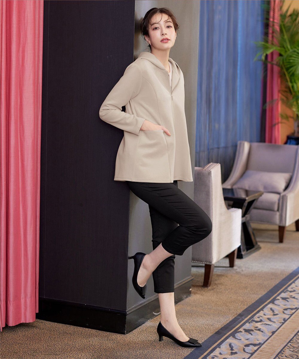 Tiaclasse L 【洗える】ソフトダンボールバックフレアフーディー 