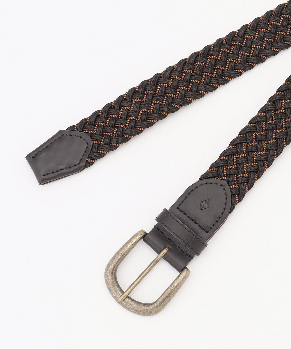 JOSEPH ABBOUD 【イタリア素材・ストレッチ・日本製】メランジグリッドストレッチ ベルト 