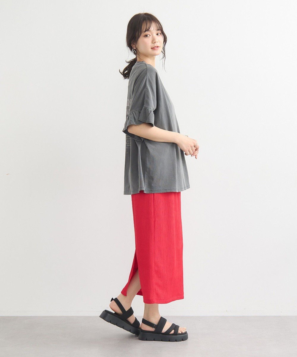 earth music&ecology ピグメントフリルプルオーバー 