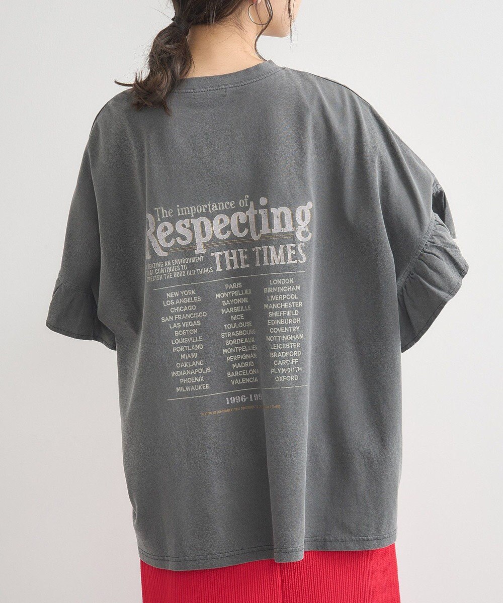 earth music&ecology ピグメントフリルプルオーバー 