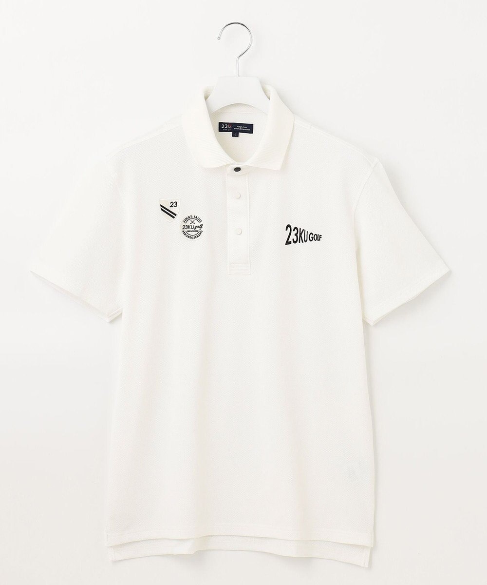 23区GOLF 【MEN】ハニカムカノコ半袖ポロシャツ 