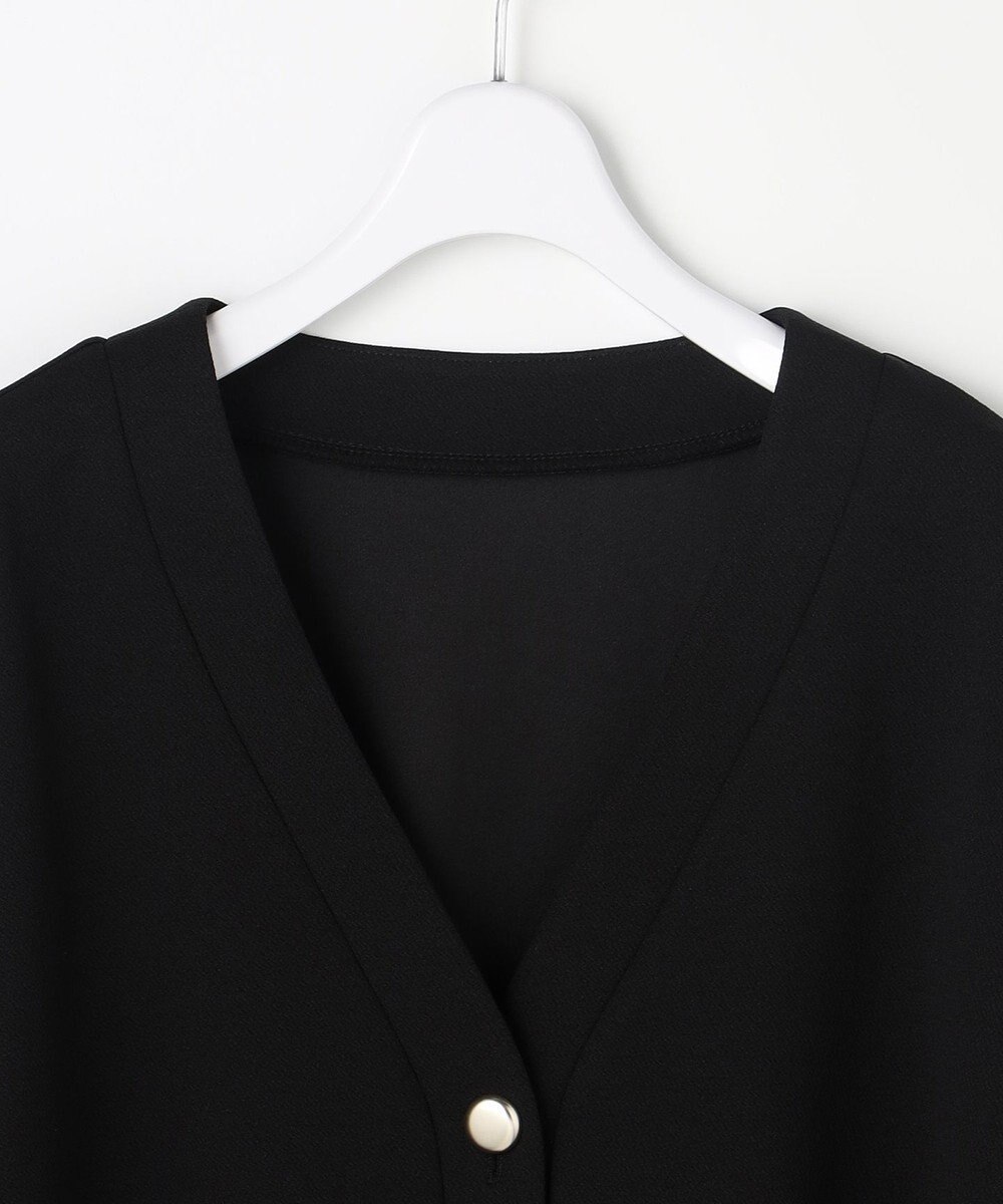 ANY SIS L カットジョーゼット カーディガン 