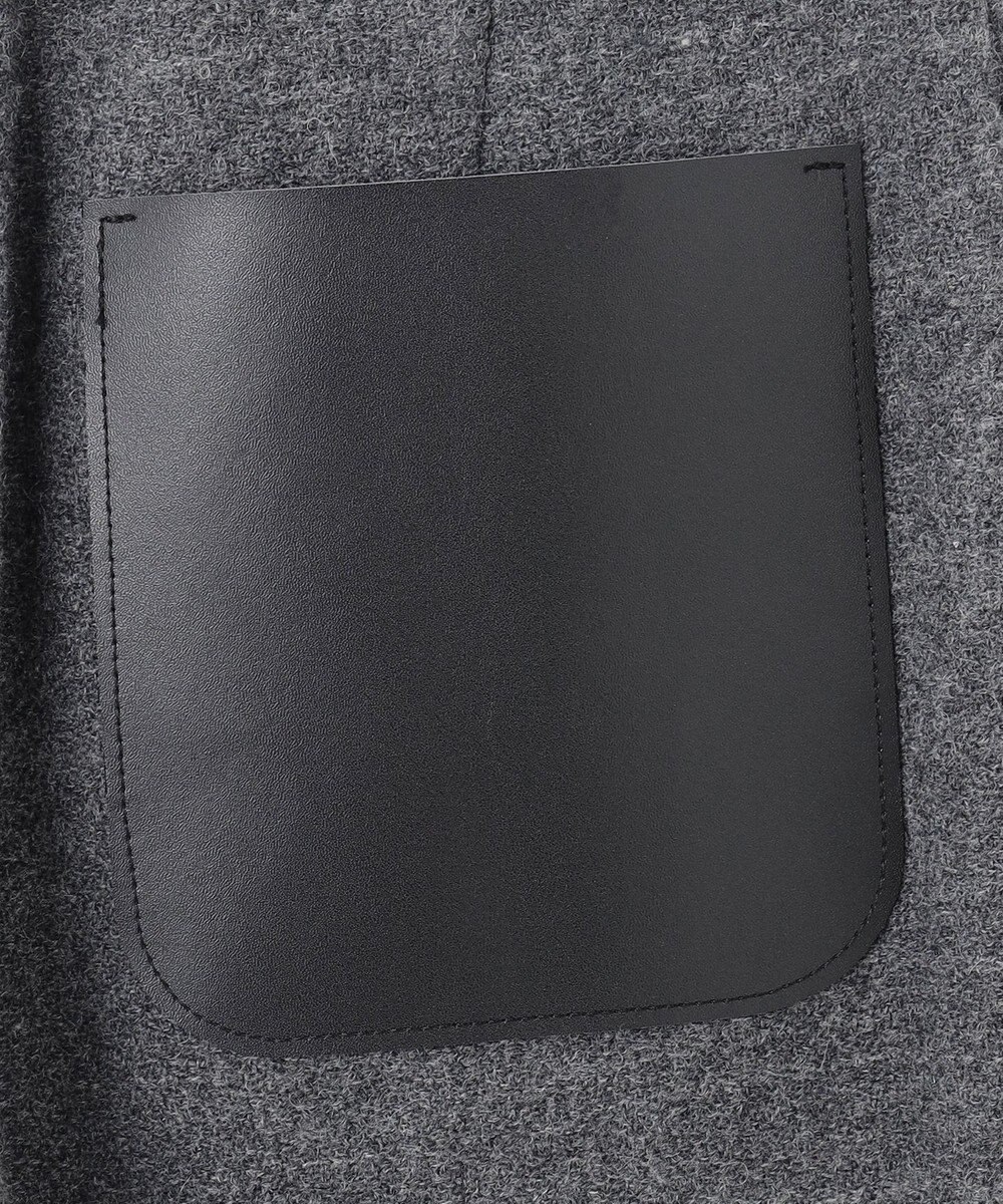 BEIGE， MILLAM / フェイクレザーパッチワイドパンツ 