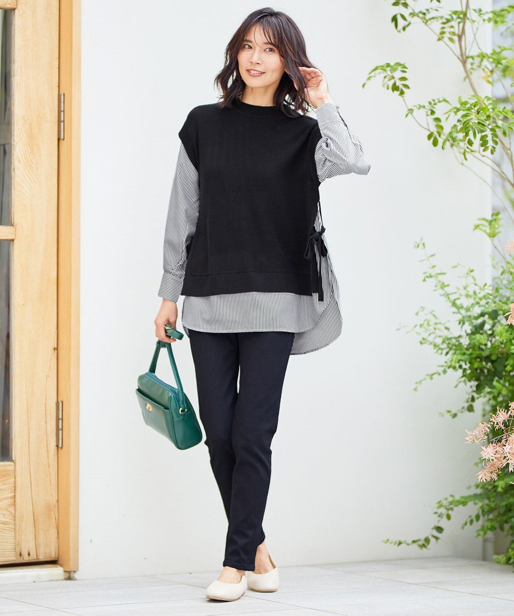 ANY 【美脚見え/お腹周りスッキリ/洗濯機可】スタイルアップスキニー 