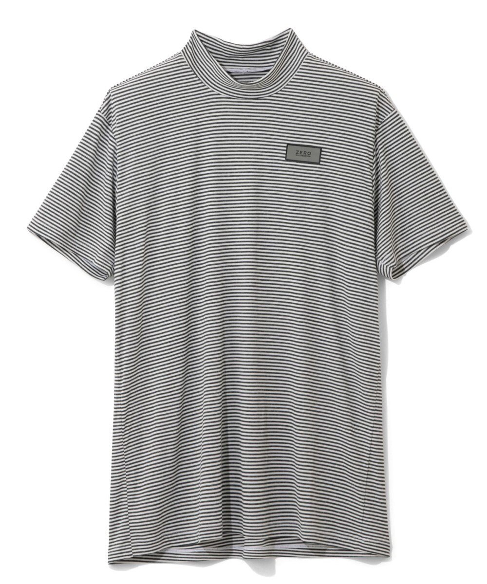 ZERO HALLIBURTON メランジ ボーダー モックネック シャツ ZHG-A4S5 82815 ゴルフウェア 