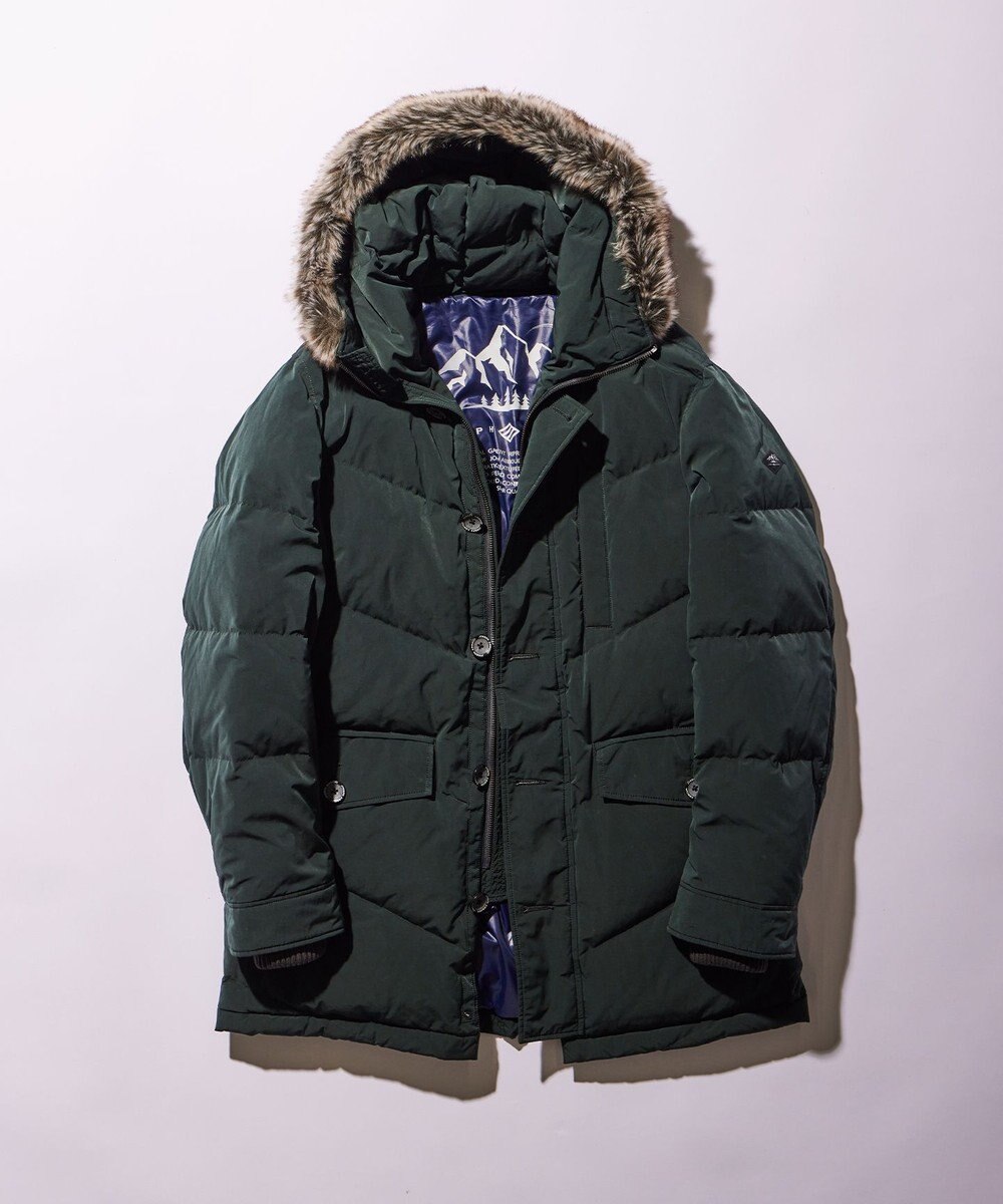 JOSEPH ABBOUD MOUNTAIN 【ECO撥水/ECOファー/9ポケット/ユニセックス】ＰＥ／ＮＹピーチダウン コート 