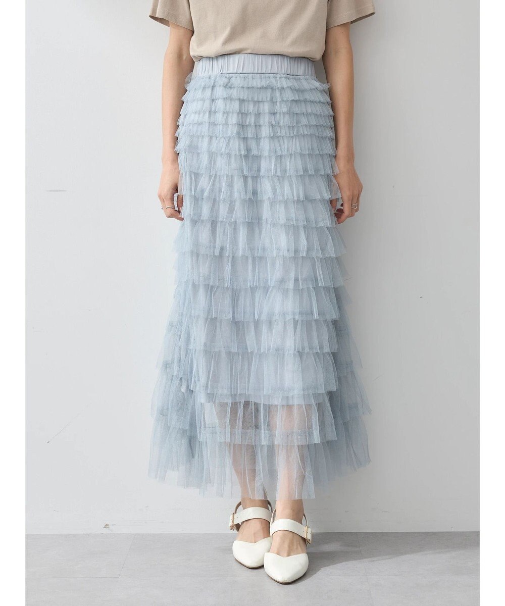 earth music&ecology ティアードフリルチュールスカート 