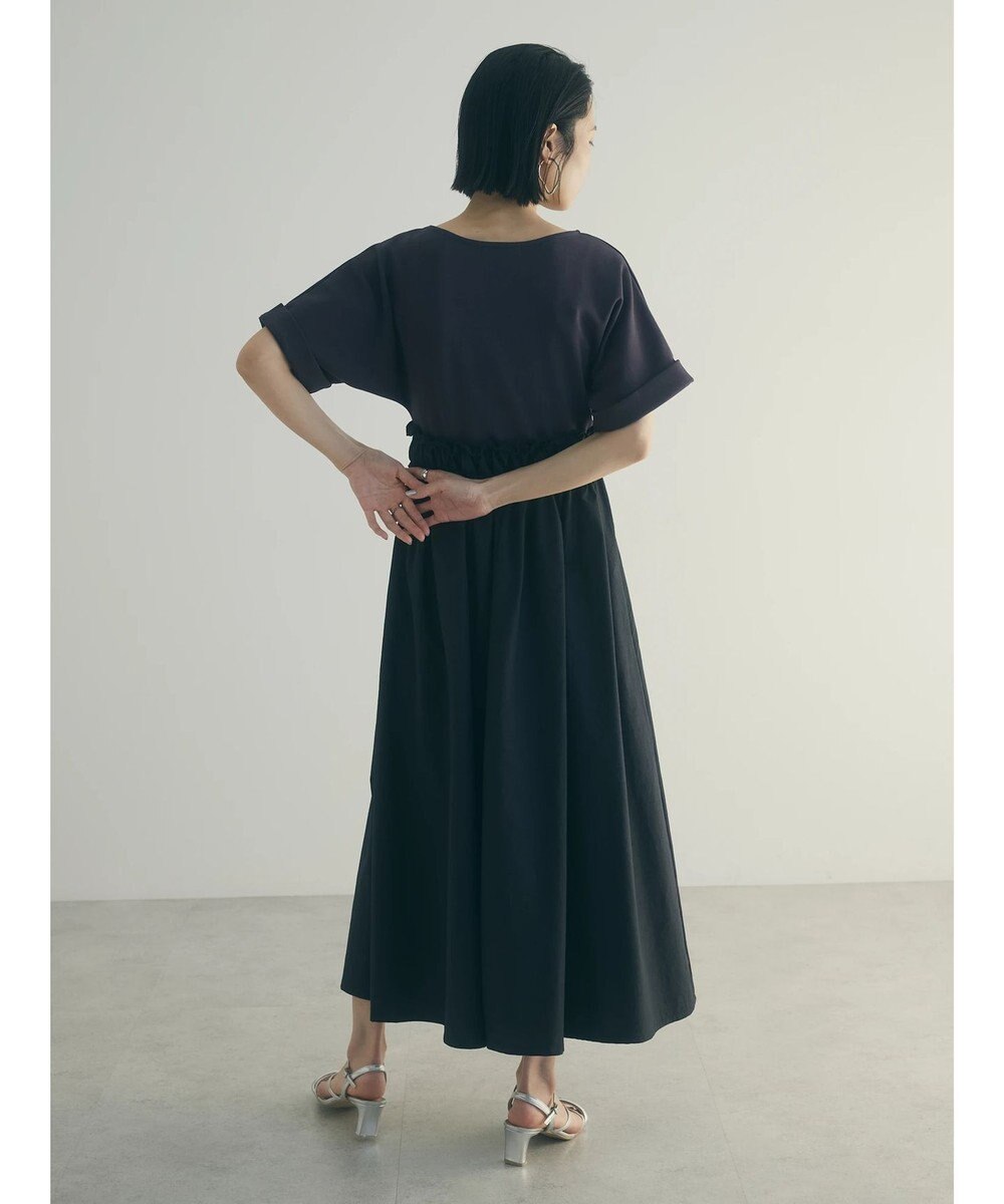 Green Parks armonia.異素材切替ドルマンワンピース 