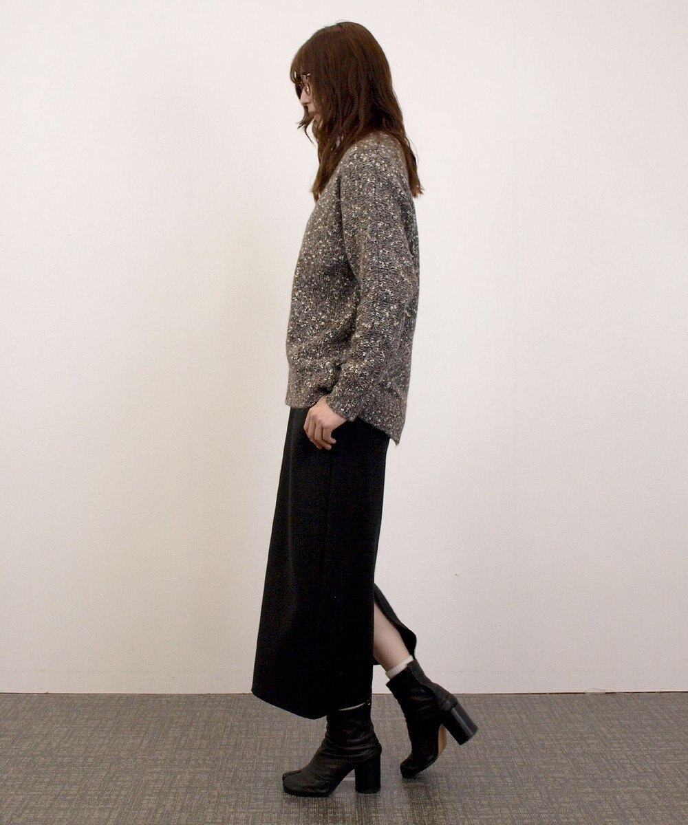 J.PRESS YORK STREET 【WOMEN】ファンシーヤーン Vネックニット 