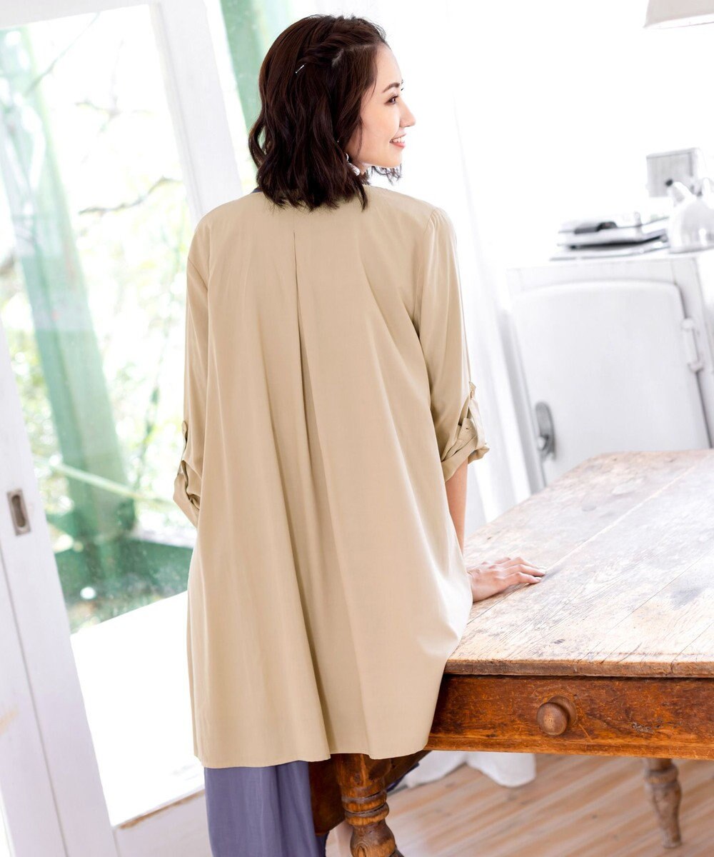 Tiaclasse L 【洗える】軽さが魅力のドレープコート 