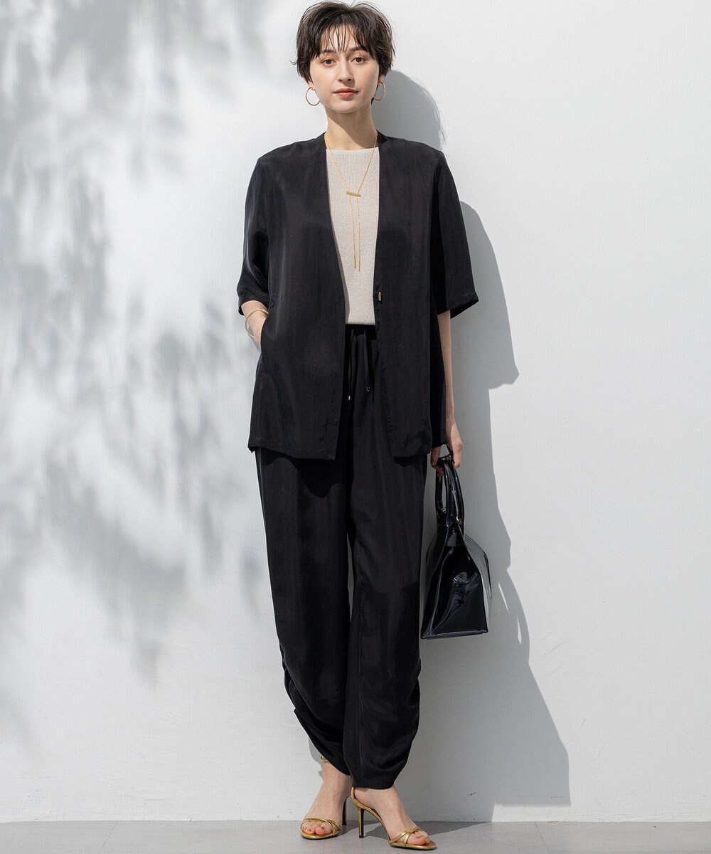 23区 【洗える】コットンアセテート オーバーサイズ ニット 