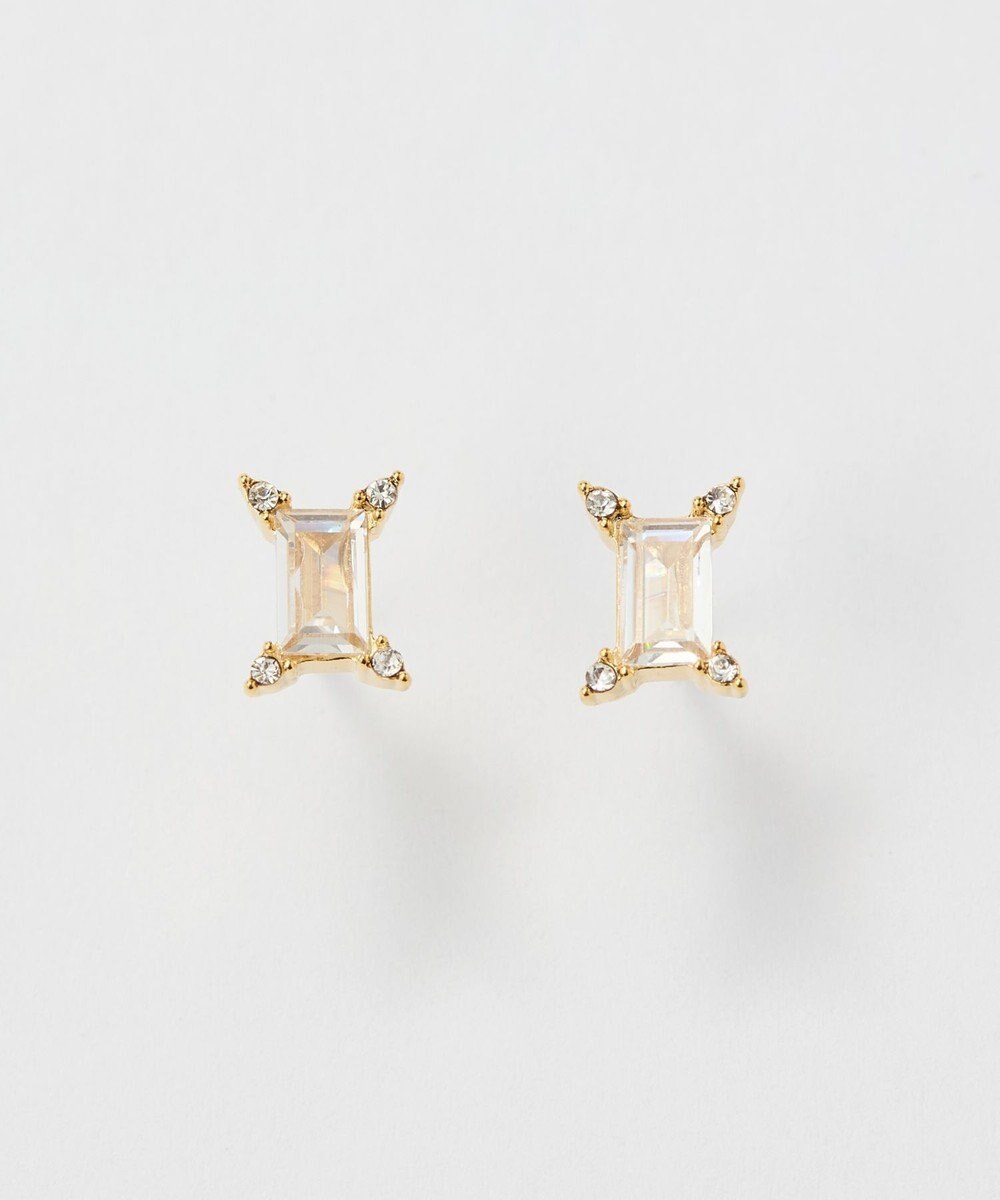 Phoebe 【金属アレルギー対応】クラシックバケットビジューセラミックピアス 