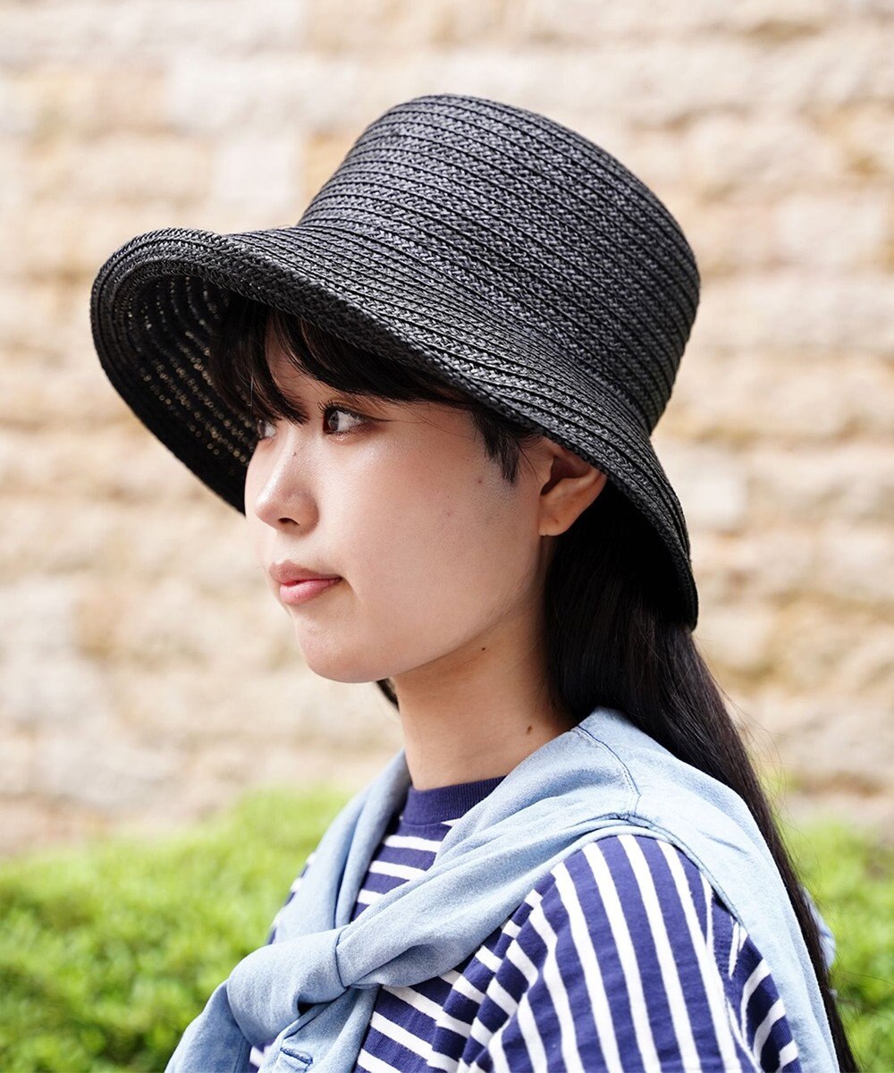 石田製帽 ペーパーブレード 3WAY ソフトセーラハット(汚れ防止テープ付き）〈折り畳めるサイズ調整可〉 