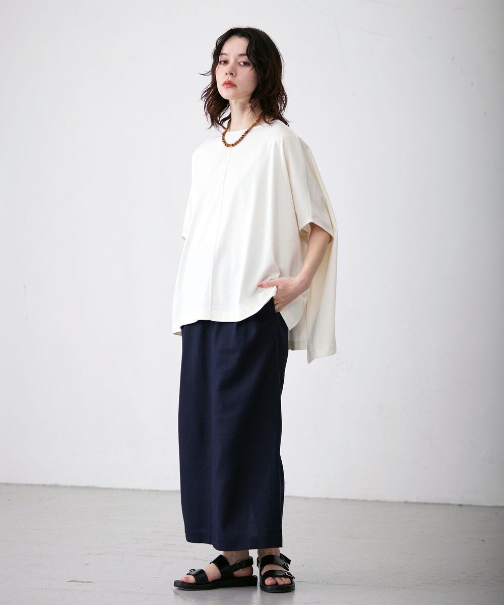 J.PRESS YORK STREET 【WOMEN】ファブリックスリーブ プルオーバー 